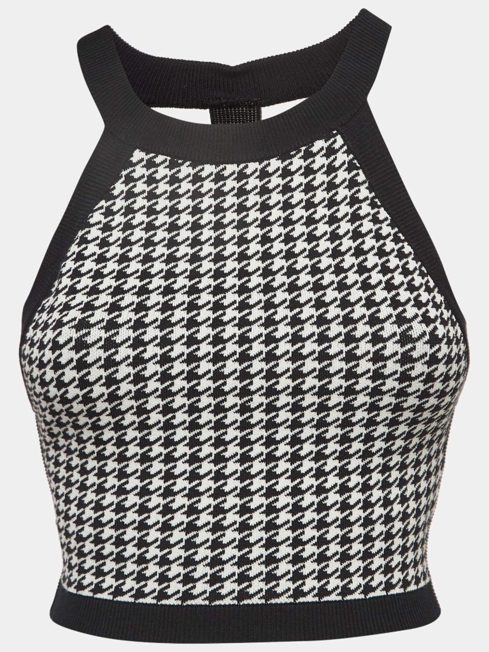 Nagnata Houndstooth Crop Top Size XS